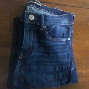 Express Mid Rise Distressed Knee Jean legging